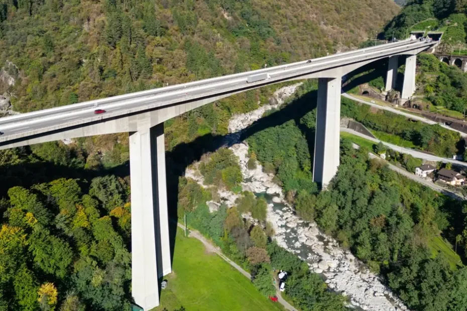 Sistema di monitoraggio sul Viadotto Biaschina